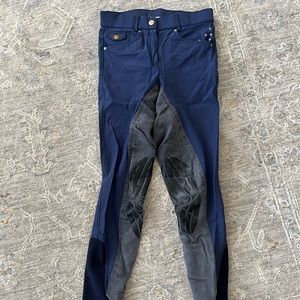 Anky Equestrian Full-Seat Dressage Riding Breeches 24 Long Navy